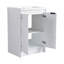 Meuble-lavabo autoportant 24 po avec lavabo en résine et 2 portes à fermeture douce (emballage KD)