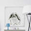 «Bunny Mustache», reproduction sur toile tendue-50907855