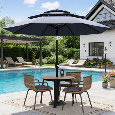 10Ft Patio Umbrella without Base for Pool, Deck, Yard, Garden