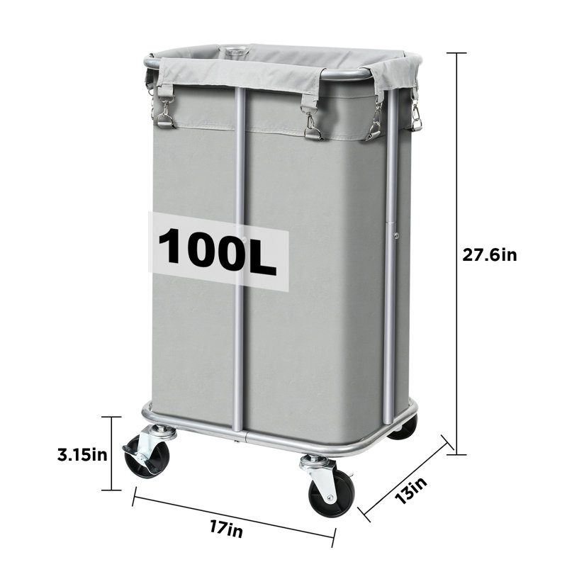 Trieur de linge roulant, Gris