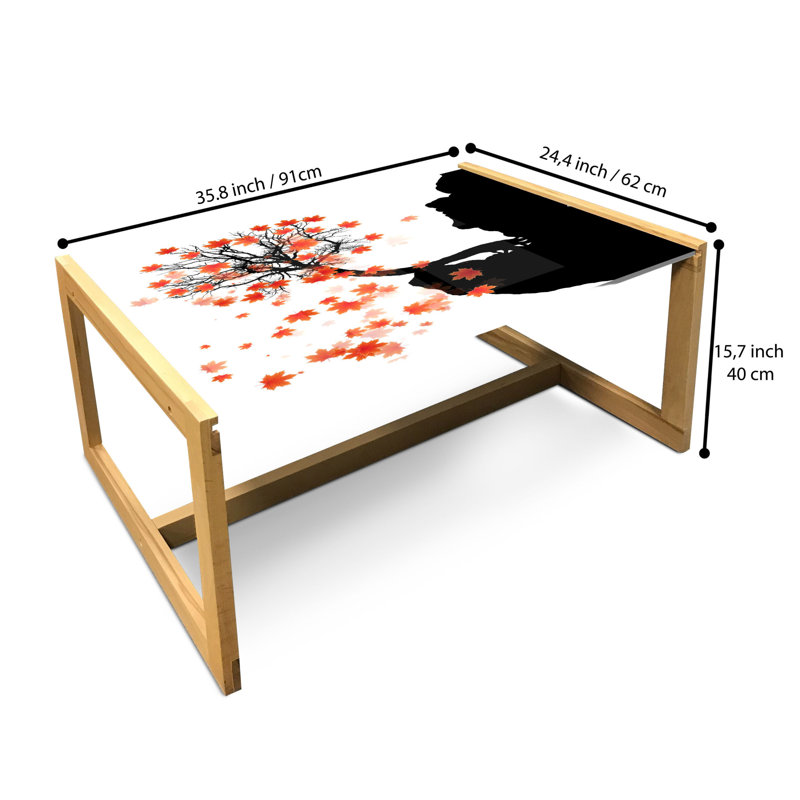 Jadeyn Sled Coffee Table, 90cm H x 62cm W x 40cm D