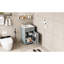 Modern 20 - Inch Bathroom Vanity With White Ceramic Basin And Ample Storage Space Single Hole Faucet Mount Adjustable Shelf