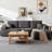 Boneless Corduroy L-Shape Modular Sectional Couch with Chaise - Soft Upholstered, Roomy Deep Seat, No Assembly Required, Timeless Stylish Furniture for Living Room Bedroom Apartment Home Office-218115379-218115380