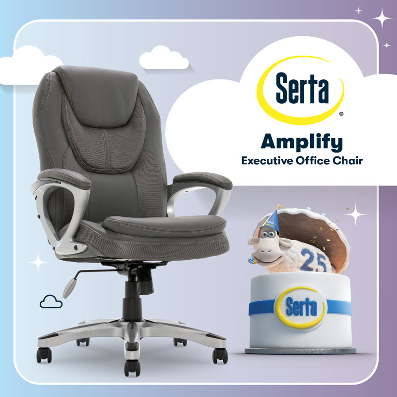 Fauteuil de direction Serta Amplifier, Bleu épuré
