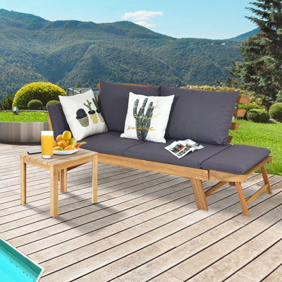 198cm Wide Outdoor Loveseat with Cushions
