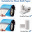 Porte-papier hygiénique portable imperméable, sac de rangement en rouleau pliable résistant aux chats avec sangle réglable pour mur, voiture, camping, maison, bureau - nid d'abeille bleu
