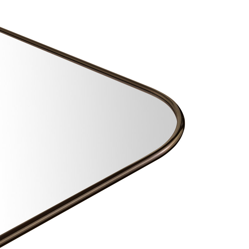 Miroir de salle de bain Lucia, Bronze huilé, 36 po x 24 po