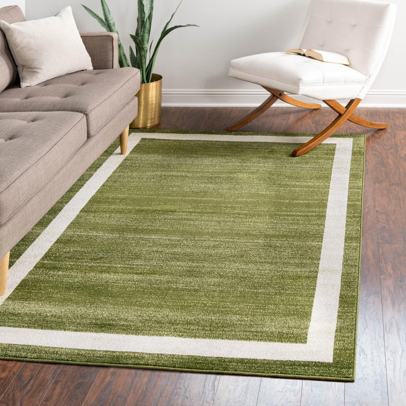 Tapis vert Songul, Rectangle 3 pi 1 po x 5 pi 3 po