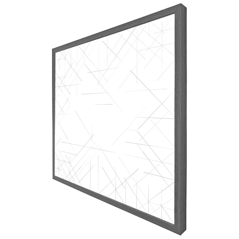 Single Picture Frame Print, Black, 61cm H x 61cm W x 4cm D