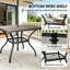 Table de jardin, table de salle à manger d'extérieur carrée (table seulement)