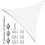Toile d'ombrage triangulaire Colourtree avec trousse de quincaillerie d'installation-92296159-58148946