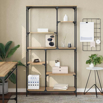Bookshelf Engineered Wood Living Room Storage Home Furniture Modern