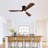 Hot Sales Ceiling Fan With Lights 52 Inch Flush Mount Ceiling Fan With Remote Control, Wood Blades Modern Outdoor Ceiling Fans For Bedroom/Farmhouse/Patio/Indoor, Quiet DC Motor