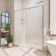 Flex 60" W x 30" D x 74.75" H Semi-Frameless Rectangle Pivot Shower Enclosure with Base Included