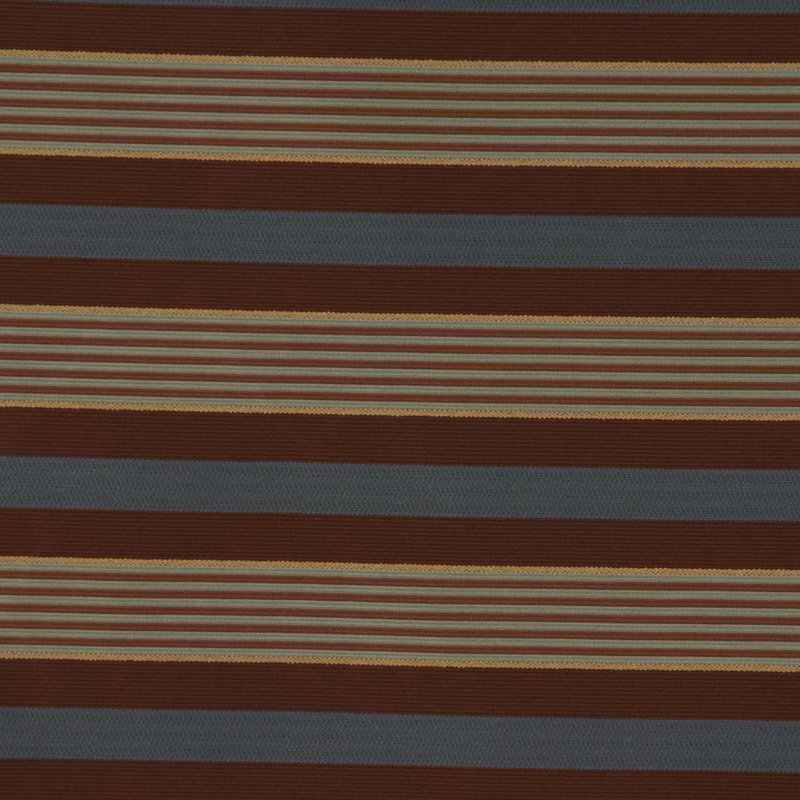 Allure Fabric, Brown/Blue