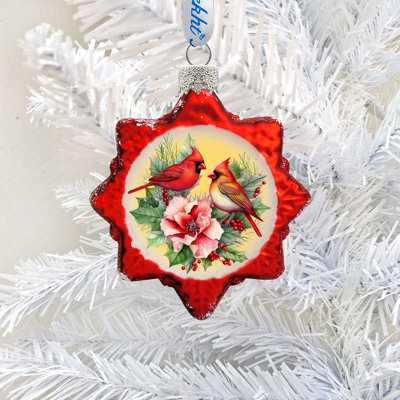 4'' Glass Hanging Figurine Ornament