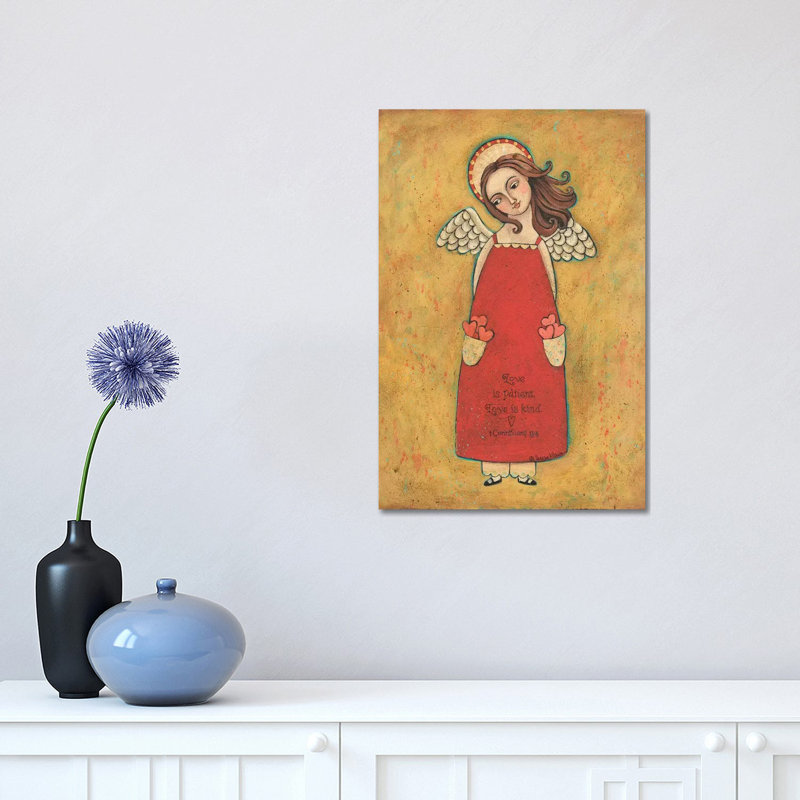 Love Is Patient by Teresa Kogut - Print on Canvas, 45.72cm H x 30.48cm W x 1.91cm D, Wrapped Canvas