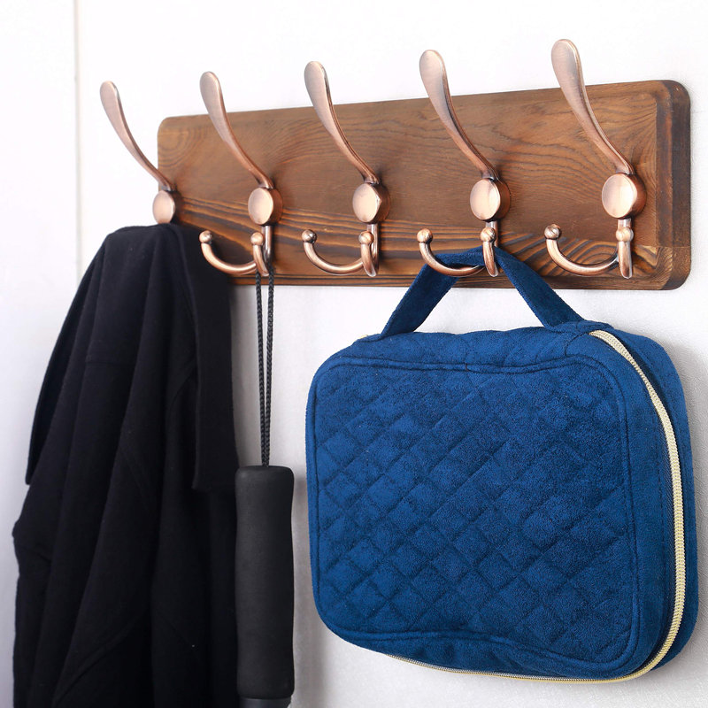 Shoran Freestanding 5 - Hook Coat Rack, Brown