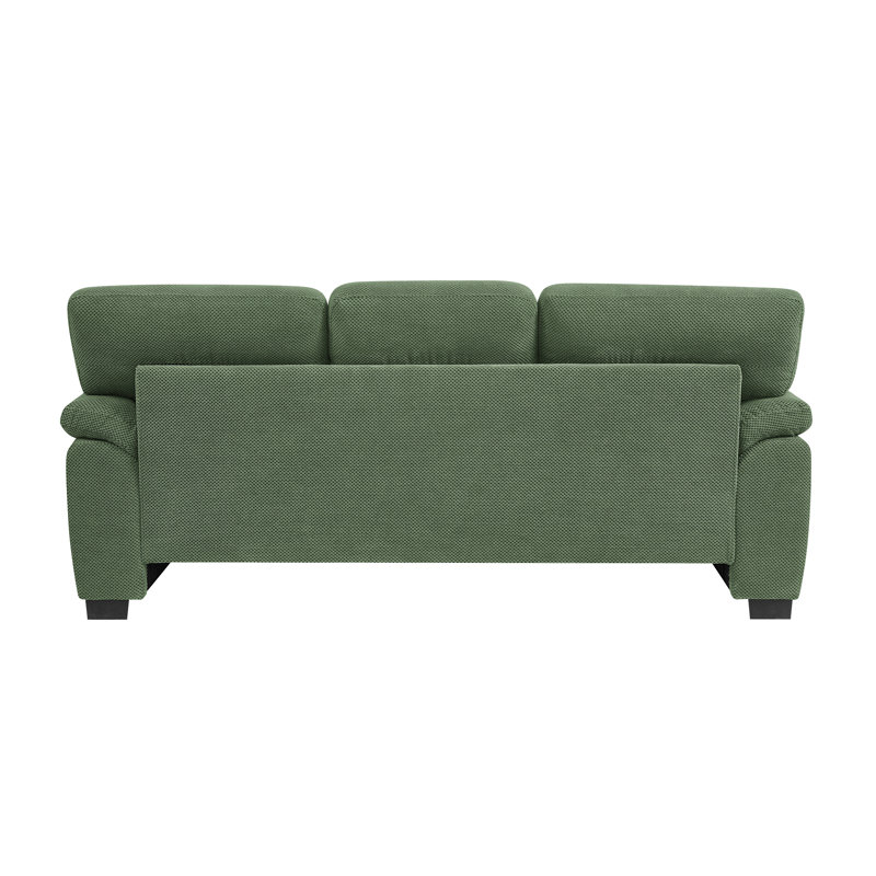 Canapé 3 places, Tissu vert foncé