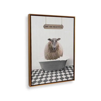 «Ewe Are Beautiful» par lettrage et reproduction d'art
