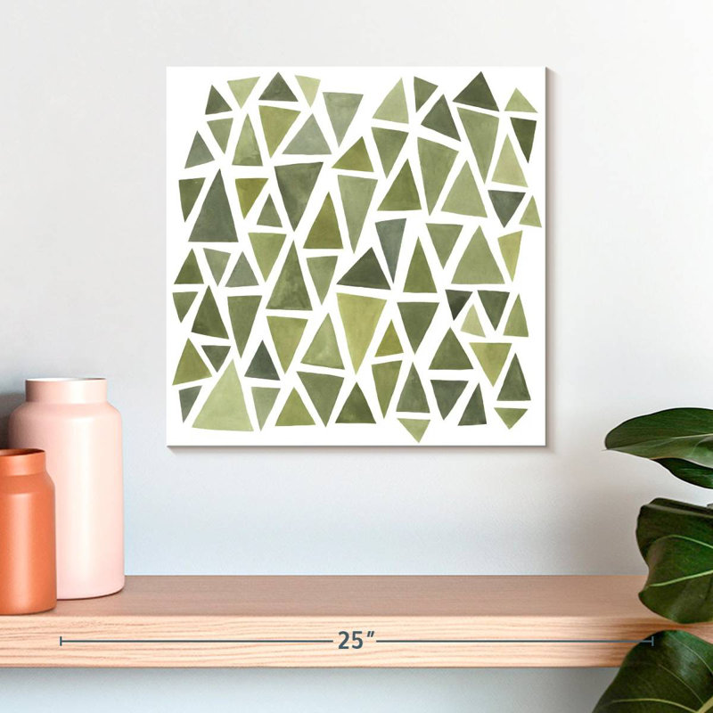 Avery Celadon Geometry I, 16" H x 16" W
