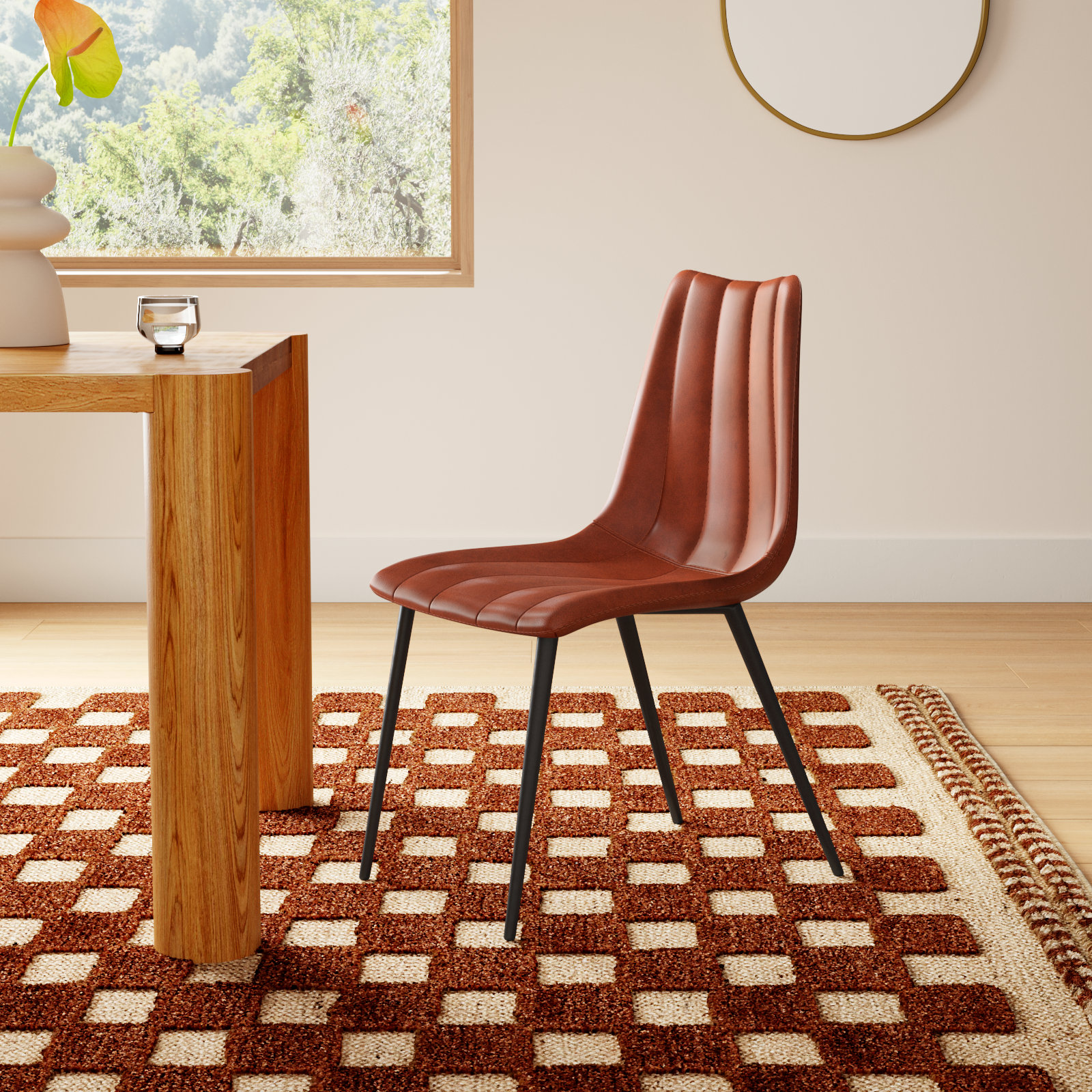 Finnigan Dining Chair, Brown