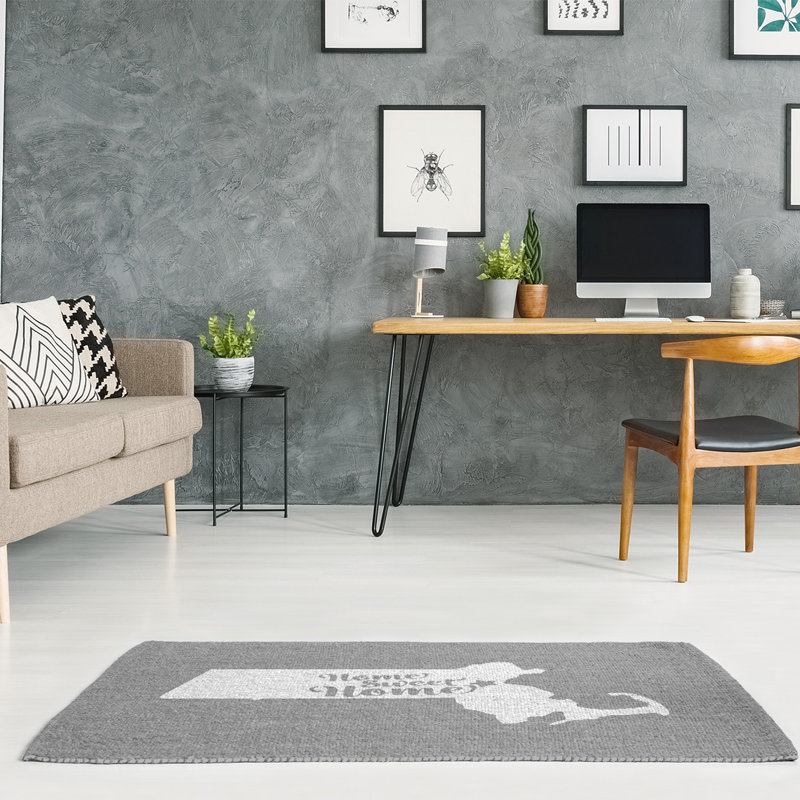 Tapis zone grise boston the home, Rectangle 5 pi x 7 pi, Non