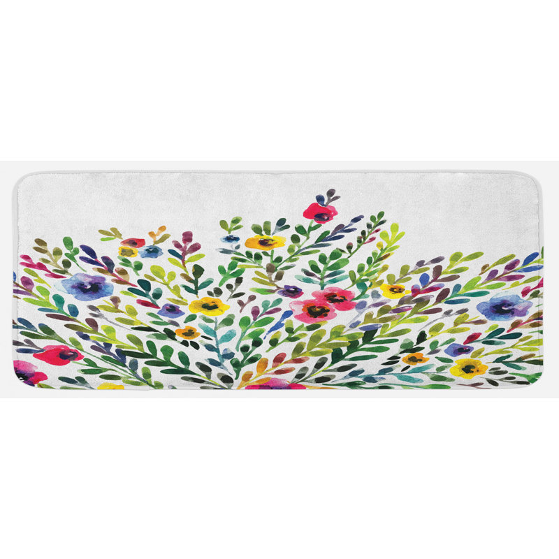 Tapis de cuisine botanique