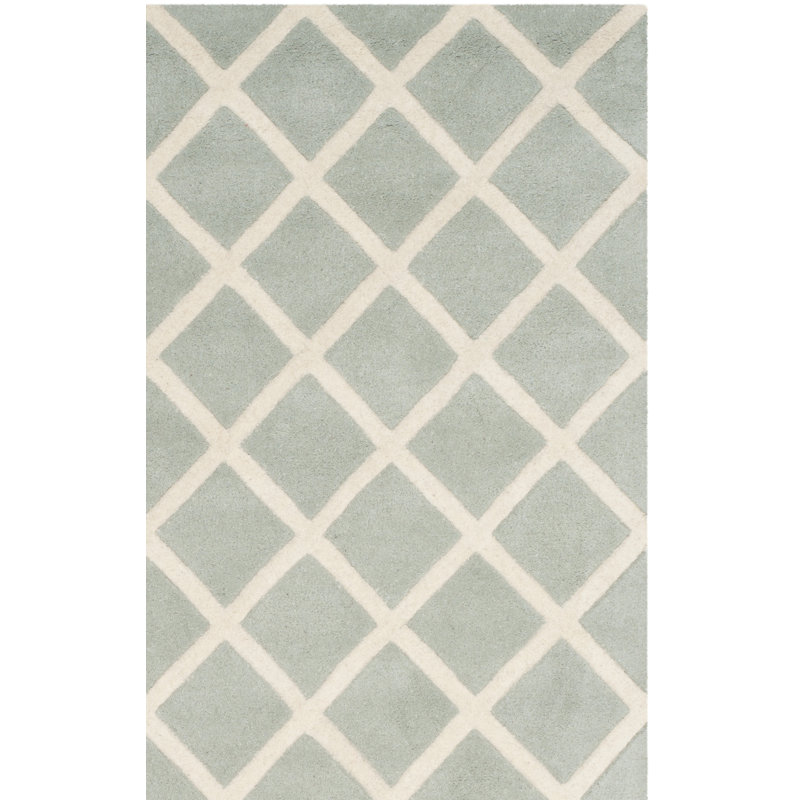 Tapis géométrique en laine touffeté à la main Teresita, Rectangulaire 2 pi x 3 pi