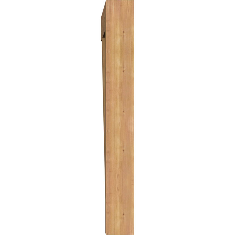 H 5,5 po x P 5,5 po, Cèdre rouge de l'Ouest lisse, L 5 1/2 po x P 46 po x H 46 po