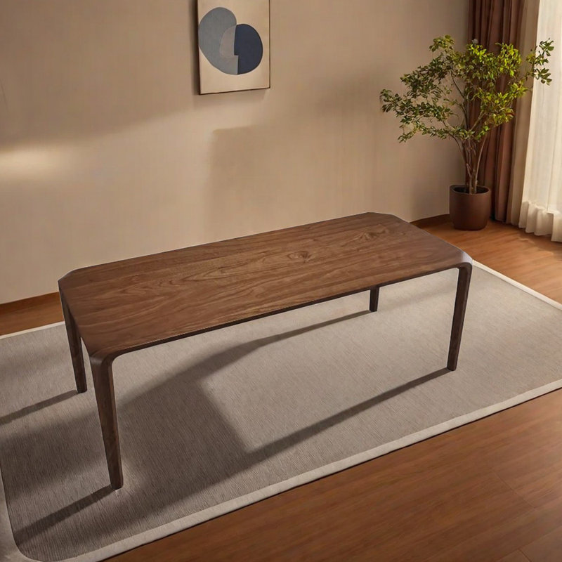 Cherry Solid Wood Dining Table, 31.49" W x 78.74" L