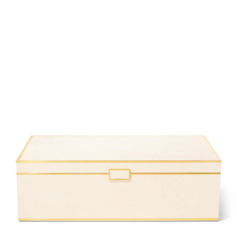 Cream and Brass 3-in-1 Solid Wood Game Set