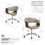 Grumium Faux Leather Mid-Century Office Chair-1428610761