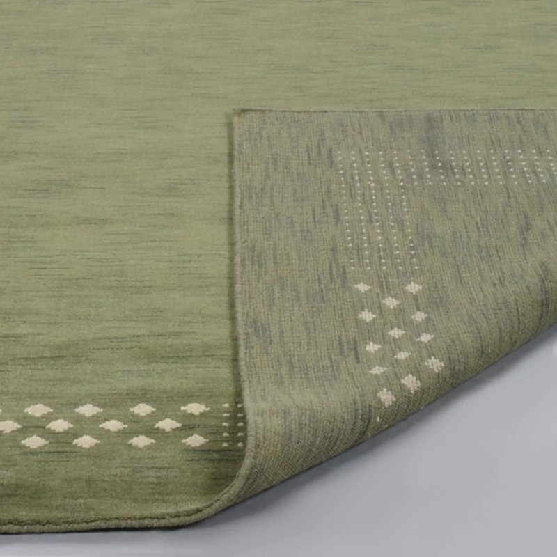 Anley Hand Knotted Loom Wool Eco-Friendly Area Rugs - Contemporary Modern Design, High Pile Thick Handmade Anti Skid Area Rugs for Living Room, Bed Room