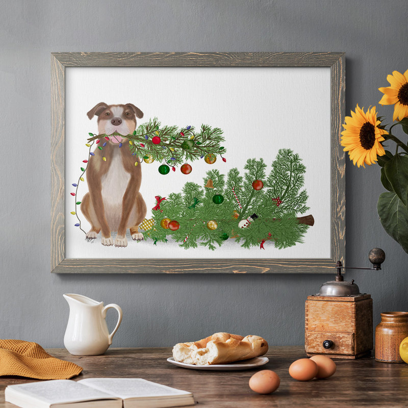 «Christmas Des Broken Tree», reproduction d'art sur toile, Gris, H 14 po x l 20 po