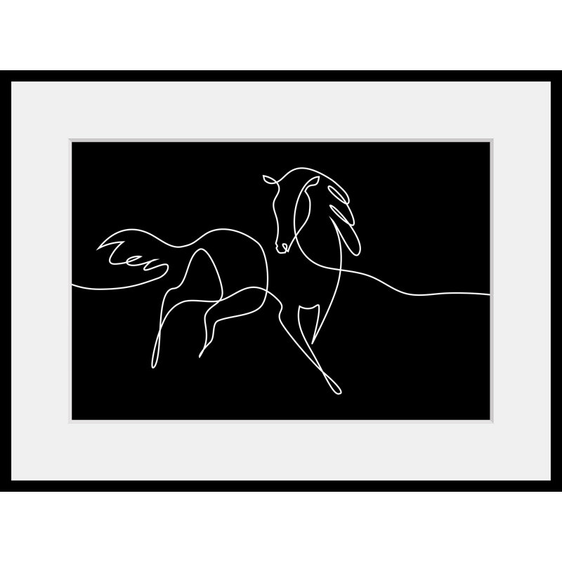 Horse - Single Picture Frame Print, 60 cm H x 50 cm W