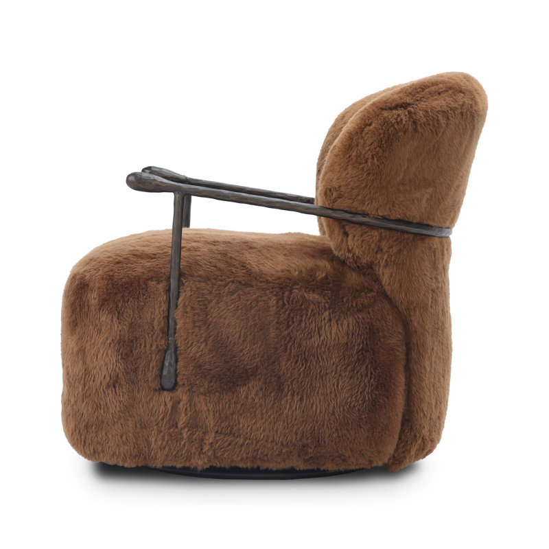 Plath Upholstered Swivel Armchair