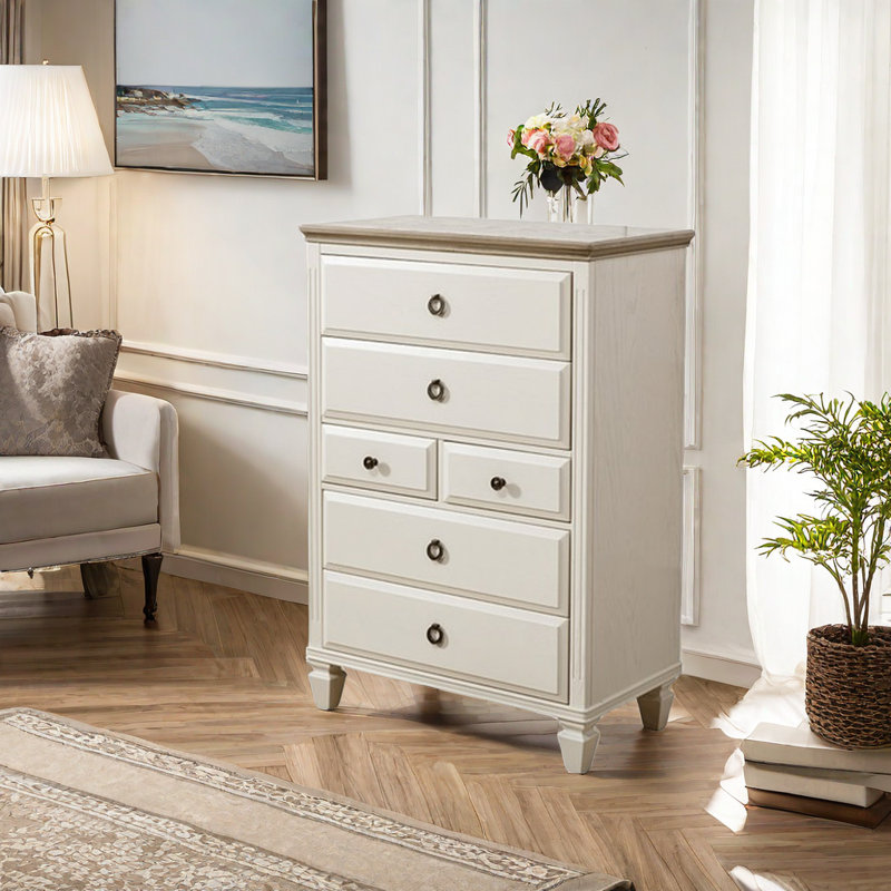Armoire simple en bois massif beige
