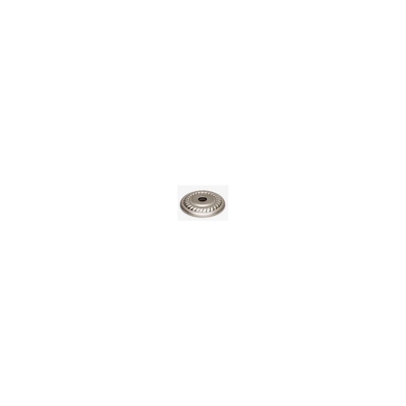 Traditional Metal Knob Backplate, Satin Nickel