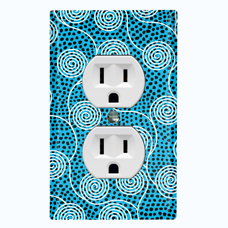 Patterned 1 - Gang Toggle Light Switch Standard Wall Plate