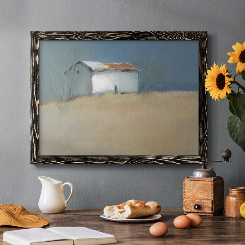 Old Homestead - Toile tendue avec châssis rustique, H 26 po x l 38 po x P 1,5 po, Noir