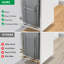 Pull Out Trash Can Under Cabinet, Stainless Steel Slide Out Garbage Can Shelf Under Sink, Adjustable Slide Out Shelf for Waste Can Under Kitchen Sink for Trash Can, Trash Can Not Included-128772357-128772358
