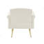 Fauteuil en velours avec pieds en métal-461651475