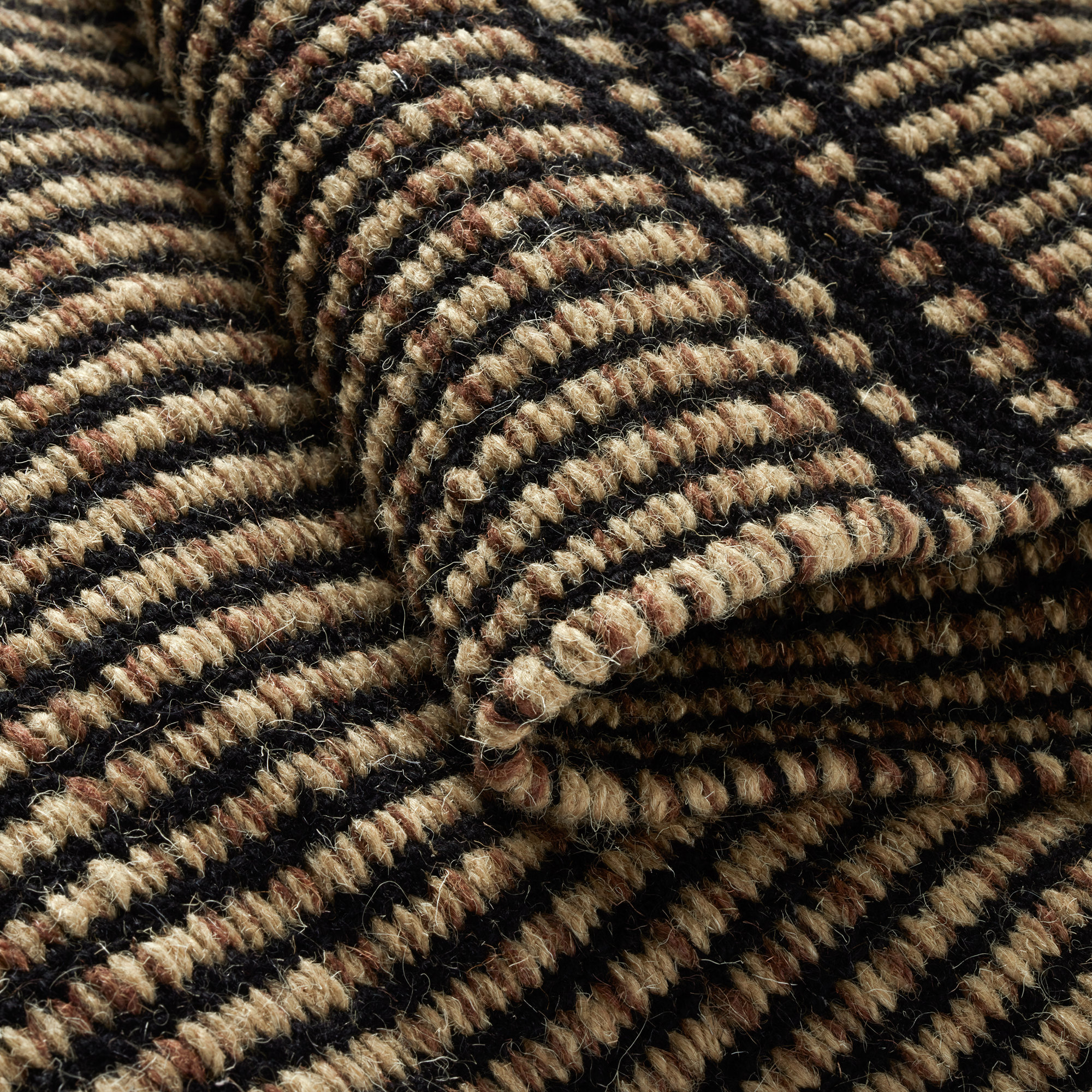 Malta Grey Handwoven Wool Rug, Rectangle 10' x 14', Camel