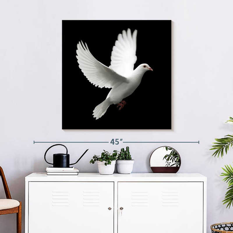 Brampt White Dove, 30'' H x 30'' W