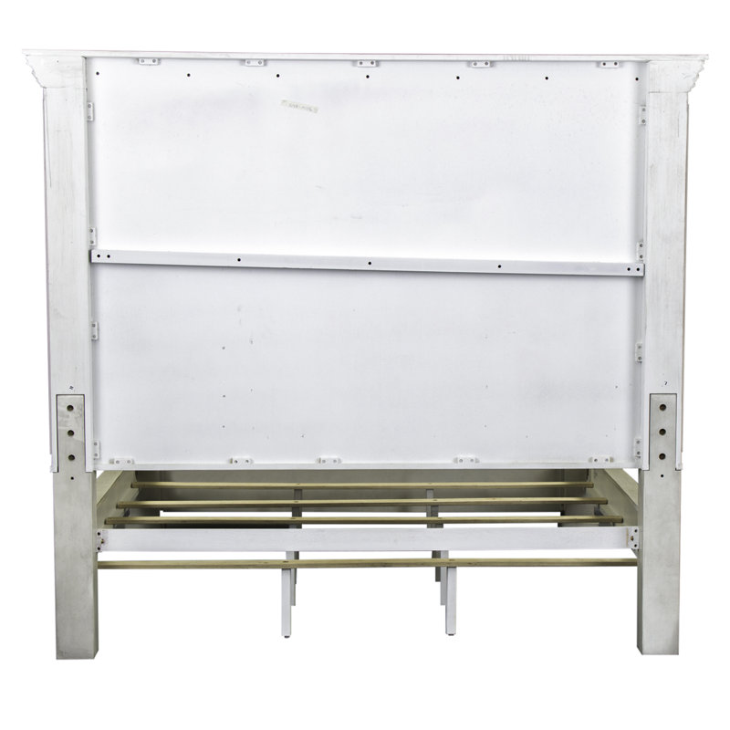 Temple Cloud Standard Panel Bed, King, White