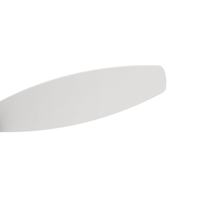 Ventilateur de plafond encastré à moteur 48 "avec télécommande et 48 lumières à courant continu, Blanc