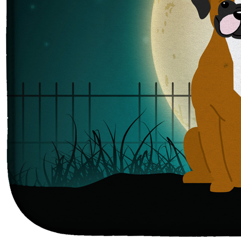 Tapis de séchage fauve boxer pour halloween
