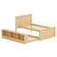 Structure de lit peu encombrante avec lit gigogne escamotable-162726330