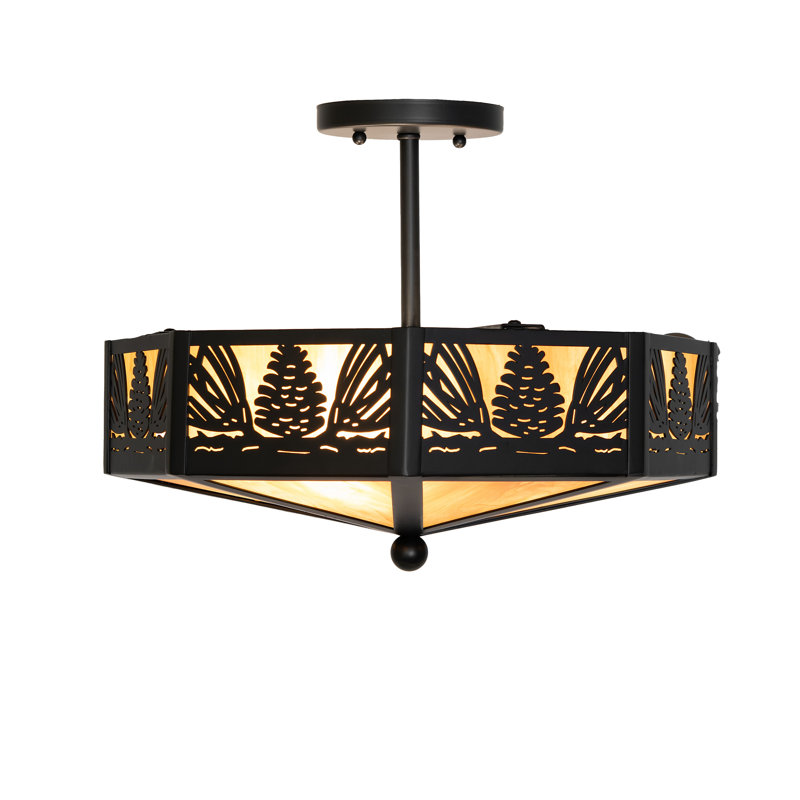 4 - Light Semi Flush Mount